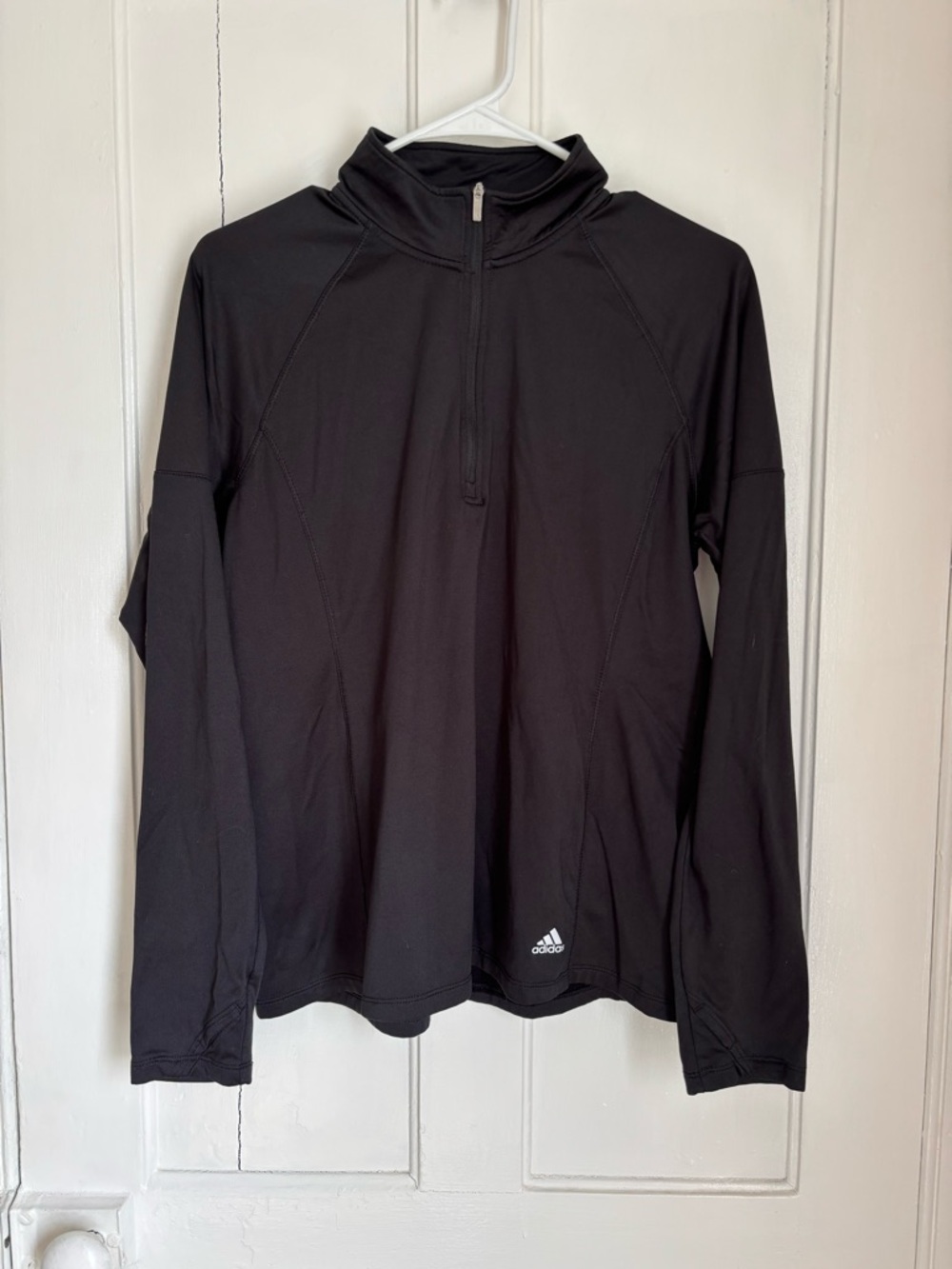 adidas Black Golf Pullover with Logo